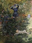 Camille and Jean Monet in the Garden at Argenteuil